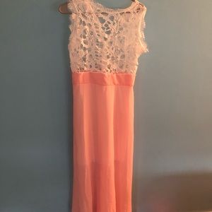 Lace top dress. New medium